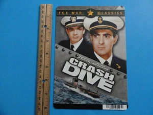 CRASH DIVE - TYRONE POWER - BLOCKBUSTER VIDEO BACKER CARD 5"X8" - Bild 1 von 3