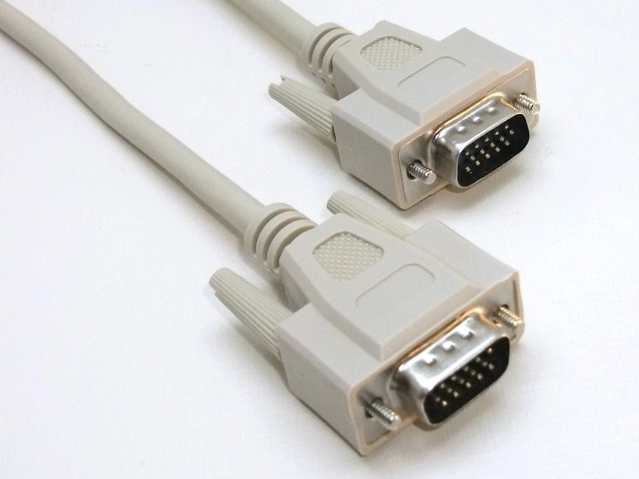 2m 15-pol VGA Computer Laptop Monitor Rechner TV LCD Plasma Flachbildschir Kabel - Bild 1 von 1