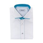 690$ Battaglia By Gerlin Shirt White Alumo Cotton 15.5 - 39  Bijan