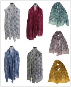 Women Ladies Long scarf with Life Tree Print Scarf Fashion Wrap shawl - Picture 1 of 22