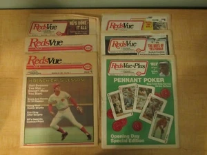1984 thru 1986 Reds Vue Newspaper Lot of 6 Cincinnati - Picture 1 of 12