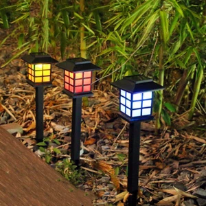 12 Pack Solar Garden Lights RGB Color Changing Dusk to Dawn Outdoor Lights Decor - Picture 1 of 10