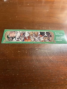 Jan Brett Peace on Earth Good Will Toward Critters 1991 1990s Vintage Bookmark - Bild 1 von 5