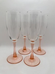 SET OF 4 Luminarc Grand Meridien Champagne Flutes Optic new in box 6 oz - Picture 1 of 2