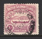 M23515 British Solomon Islands 1907 SG7 KEVII: 1/- bright purple FU, Cat £100