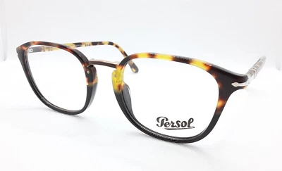 Persol PO3187-V 1088 черепаховая черная и коричневая оправа для очков 51-21 ~ 145 Италия - Изображение 1 из 4