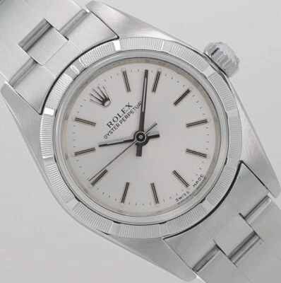 Rolex Damas Oyster Perpetual Acero Esfera Plateada Motor-Torneado Oyster Banda 76030 Foto 1 de 4
