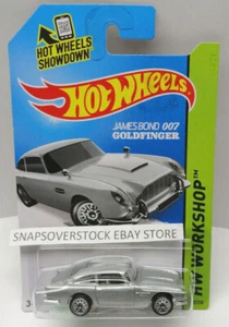 2014 HOT WHEELS JAMES BOND 007, SILVER 1963 ASTON MARTIN DB5, INTERNATIONAL CARD - Picture 1 of 5