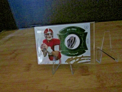 2021 Wild Card Matte White - Mac Jones - THUMB PRINT # 20/35 - Image 1 of 2