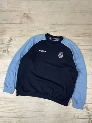 Vintage Umbro England 2000s Training Sweatshirt Soccer Men SZ XL blue - Image 1 of 4
