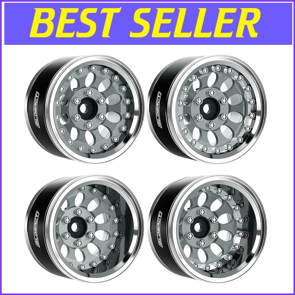 Customizable Beadlock Wheels - 1.9 Inch Aluminum Set for Axial and Redcat RC - Image 1 of 4