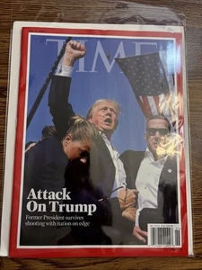 TIME Magazine ATTACK ON TRUMP 8.05.24 COLLECTOR'S EDITION! No UPC Barcode - Picture 1 of 1