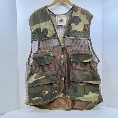 Northwest Territory Hunting Camo Vest Men's Shotgun Shell Holder Pockets Zip - Image 1 of 4