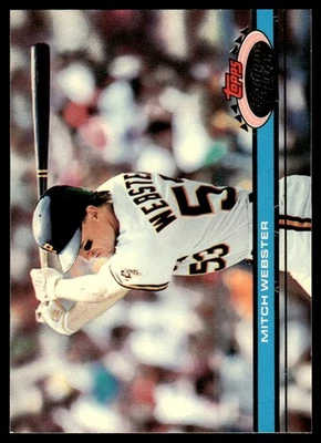 1991 Stadium Club Mitch Webster Pittsburgh Pirates #448 - Image 1 of 2
