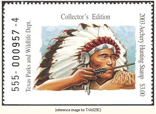 HALFPRICEHUNT Texas Archery Stamp 2003 ($3.00) - Image 1 of 1