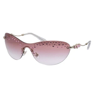 Gafas de sol Swarovski SK 7023 40138D de metal dorado pálido lentes degradadas rosas - Imagen 1 de 3