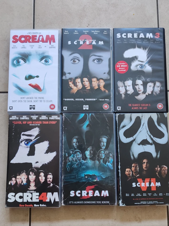 SCREAM VHS PAL-  WES CRAVEN COLLECTION - Image 1 of 2