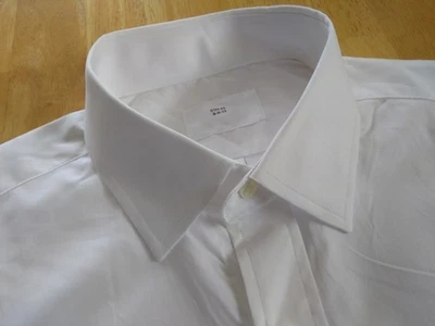 Nuevo Brooks Brothers Blanco Algodón Oxford Tela Cuello Extendido 15.5-29.5 Ajuste Completo Foto 1 de 4