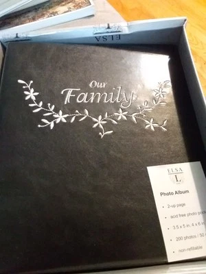 Our Family Photo Album Black 4 X 6 Pics - Image 1 of 2