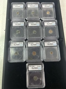 SASA Lot Of (10) 27BC-476AD ICG Graded Genuine Román Empire Bronze AE Low Grade1 - Picture 1 of 11