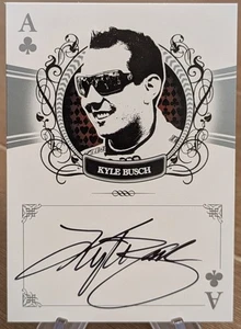 2009 Press Pass Wheels Main Event Mark On Card Auto Kyle Busch - Picture 1 of 1