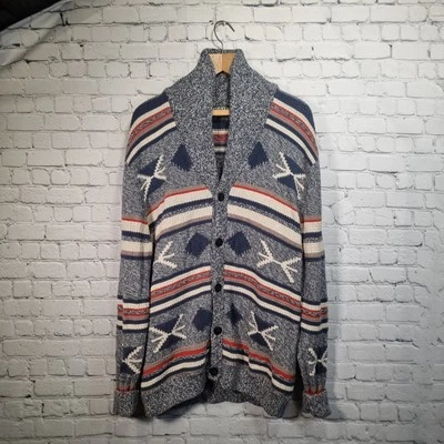 Orvis Men's Fair Isle Cardigan XL Heavy Weight Cottton Knitt Fishing Hunting - Image 1 of 4