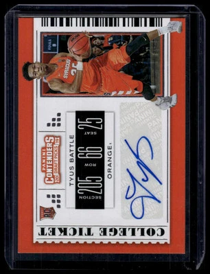 2019 Panini Contenders Draft Picks #115 Tyus Battle Auto - Image 1 of 2