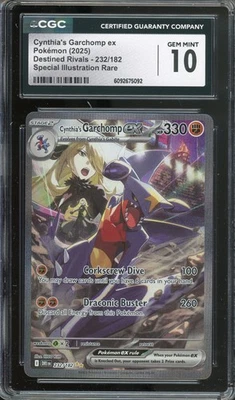 SV10: Destined Rivals #232/182 Cynthia's Garchomp ex CGC 10 - Image 1 of 2