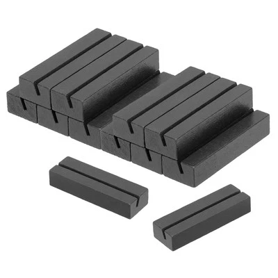 Wood Place Card Holder, 12Pcs Table Sign Number Holder Name Stands, Black - Image 1 of 4