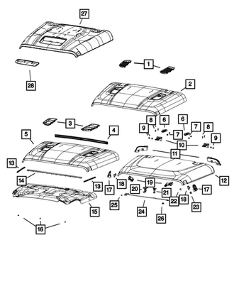 Genuine Mopar Windshield Hold Down Bracket 68307300AC - Image 1 of 4