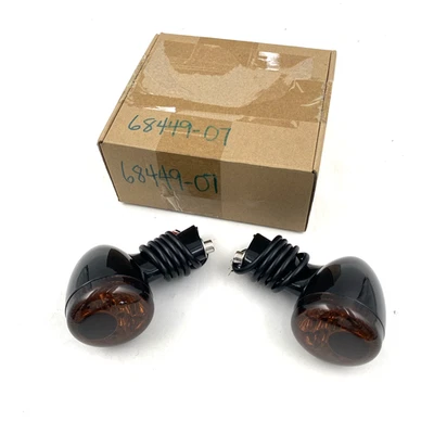 LED 烟熏镜头后子弹转向信号一对 19-22 Harley Sportster 883 1200 — 第 1/4 张图片