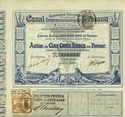 Pananakanal Canal Interocéanique de Panama de Lesseps Suez 500 Francs 1880 Paris