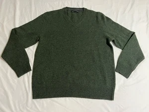 Saks Fifth Avenue Wollmischung V-Ausschnitt grün Pullover Herren Medium - Bild 1 von 6