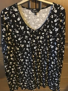 Sehr gepflegtes Damen Shirt in schwarz-weiß von Ulla Popken - Bild 1 von 3
