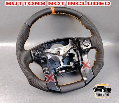 TOYOTA TUNDRA 4RUNNER TACOMA VOLANTE PUNTADA TIRA NARANJA 2014 2021 Foto 1 de 4