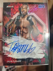 JALIN TURNER ~ 2024 Topps Finest UFC Mejor Autógrafo AUTO #FA-JTR - Imagen 1 de 2