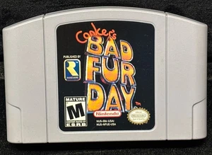 Cartucho original Conker’s Bad Fur Day Nintendo 64 N64 solo probado funciona limpio - Imagen 1 de 6