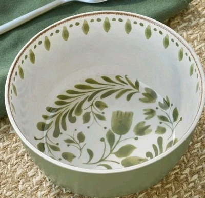 Cuatro (4) Better Homes & Gardens ~ Melamina ~ Juego de tazones de cereal de 2,8" x 6,3" ~ VERDE Foto 1 de 4