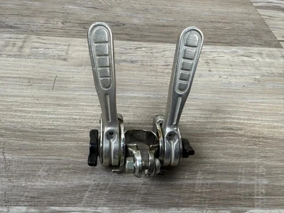 Palancas de cambio de fricción vintage Shimano de 21,5 mm pluma 5/6 velocidades A1 Foto 1 de 4