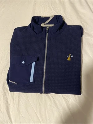 Waterville Golf Club Men’s Zero Restriction Zip Up Navy Medium Worn 3X - Image 1 of 4