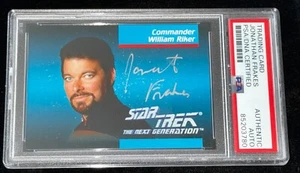 Jonathan Frakes "Commander Riker" Impel STAR TREK Signed Auto Rookie Card RC PSA - Picture 1 of 4