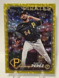2024 Topps Update - Yellow Crackle Foil - Martin Perez - #US75 - 20/50 - Pirates - Bild 1 von 2