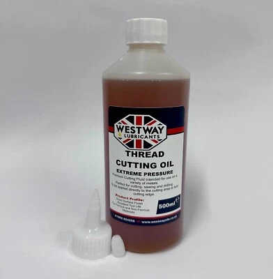 WESTWAY LUBRICANTS LTD 500ml Cutting Oil for Threading Tapping Reaming Broaching Metals