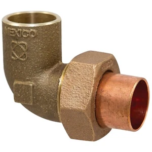 NIBCO 702-850 -4-6-LF 3/4 Elbow,90 Deg,LL Cast Bronze,3/4",CxMNPT - Picture 1 of 2