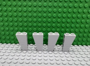 Lego 4 Light Bluish Gray 2x1x3 Inverted Slopes brick 75 degree castle wall NEW - Picture 1 of 1