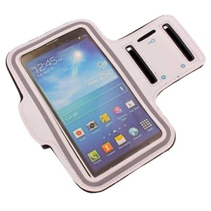 For Samsung Galaxy S24 Ultra - Sports Running Armband White Gym Workout Case - Afbeelding 1 van 7