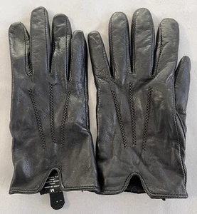 Dillard's Damen Lederhandschuhe schwarz Größe M - Bild 1 von 5