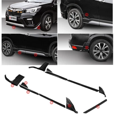 Kit de carrocería de labios de parachoques estilo STI para Subaru Forester SK 2019-2022 conjuntos de faldones laterales Foto 1 de 4