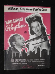 Milkman, Keep Those Bottle Quiet 1944 Broadway Rhythm Sheet Music - Picture 1 of 3