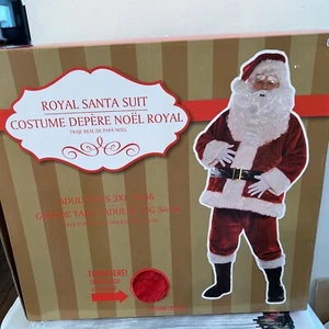 Royal Santa Claus Suit Christmas Halloween Adult Costume Size 3X - NEW! - Picture 1 of 11